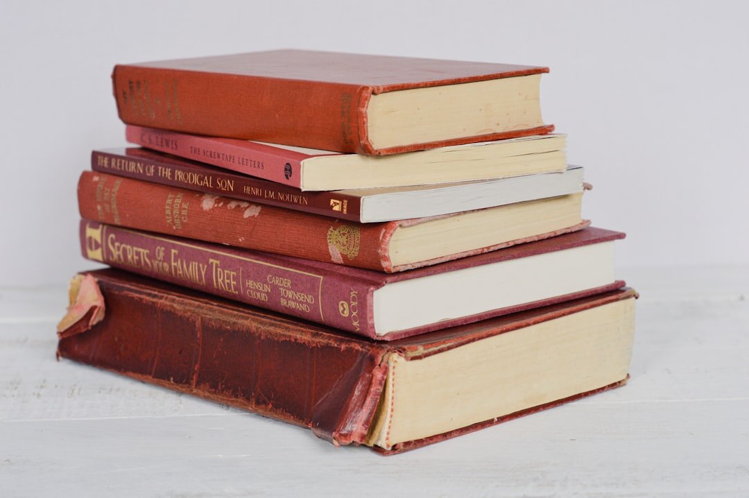 stack of detective books